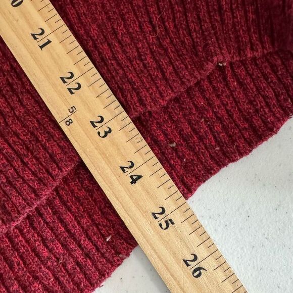 American Eagle Outfitters Men’s 1/4 Button Sweater Size Medium Red Color - Picture 7 of 9